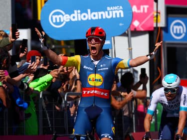 L'Italien Jonathan Milan lors de la 4e étape du Giro, le 7 mai 2024.