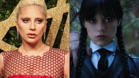 Lady Gaga et Jenna Ortega dans le rôle de "Mercredi"