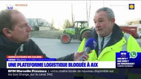Aix-en-Provence: des agriculteurs bloquent une plateforme logistique des supermarchés Casino