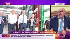 "La gratuité universelle" attaquée par Bruno Le Maire