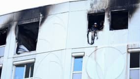 Immeuble incendié à Nice, dans les Alpes-Maritimes, le 18 juillet 2024
