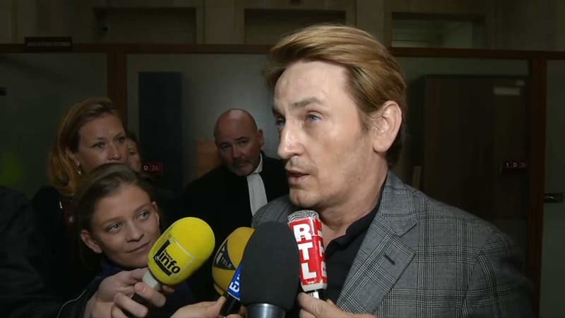Benoît Magimel au tribunal de Paris le 24 mai 2016.