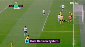 Le but d'Erik Lamela qui n'a pas été accordé lors du match Watford-Tottenham, le 18 janvier 2020