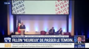 "Je reviens de loin, vous m'avez encouragé quand je traversais le désert", lance François Fillon lors de son discours d'adieu