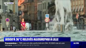 Canicule: jusqu'à 36°C relevés à Lille