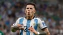 L'Argentin Enzo Fernandez célèbre un but pendant le Mondial 2022
