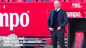 Real : "Mon équipe a du caractère", après sa victoire à Séville, se réjouit Zidane
