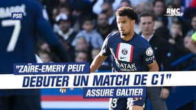 PSG : "Zaïre-Emery peut démarrer un match de Ligue des champions" assure Galtier