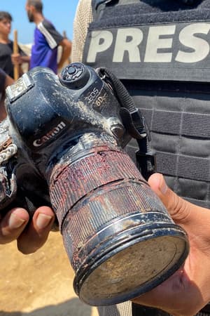 "On est tous condamnés à mort": le dangereux travail des journalistes à Gaza