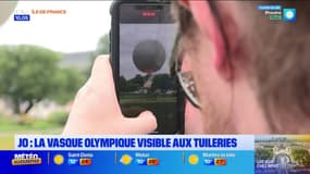 JO 2024: la vasque olympique est visible aux Tuileries