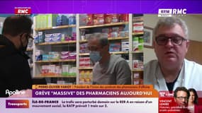 "Nous faisons grève parce que le réseau pharmaceutique est en danger", alerte Pierre-Olivier Variot, président de l'Union des syndicats des pharmaciens d'officine