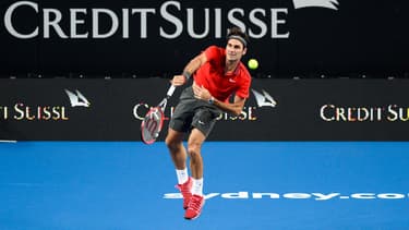 Roger Federer, à Sydney le 12 janvier 2015