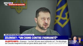 Frappes russes en Ukraine: Volodymyr Zelensky dénonce "un crime contre l'humanité"