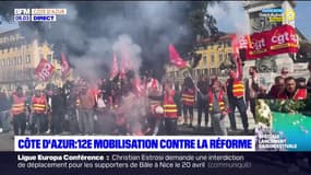 Retraites: nouvelle journée de mobilisation sur la Côte d'Azur