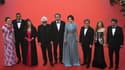 Le jury du 70e Festival de Cannes, présidé par Pedro Almodóvar, le 17 mai