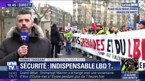 LBD : pour ce syndicaliste UNSA-Police, "On a une gradation de la violence inédite, on ne peut pas se passer de ces armes intermédiaires"