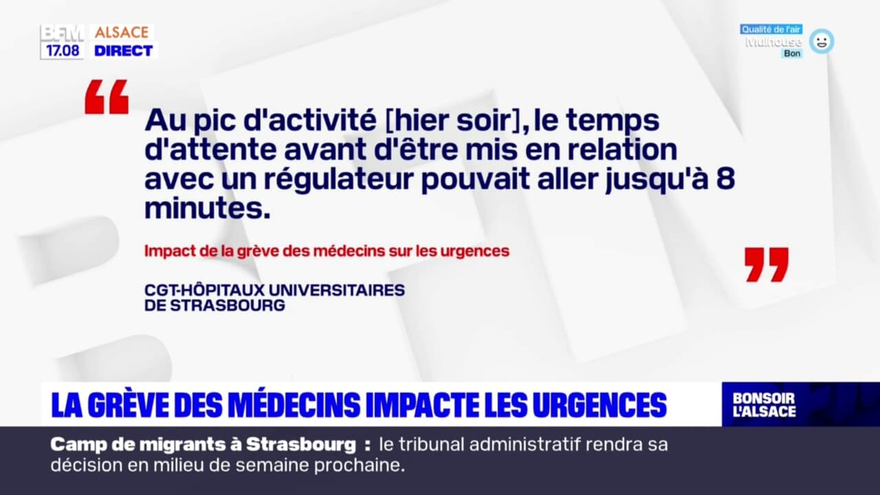 Alsace: la grève des médecins généralistes a des conséquences sur les
