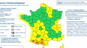 Météo France a placé quatre départements du sud-ouest en vigilance orange pluie et inondations, mardi, de 4 heures à 16 heures.