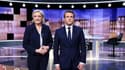 Marine Le Pen et Emmanuel Macron lors du débat de l'entre-deux-tours de l'élection présidentielle, le 3 mai 2017.