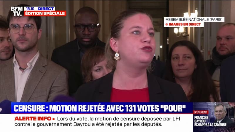 Motion de censure rejetée: 