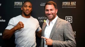 Eddie Hearn et Anthony Joshua