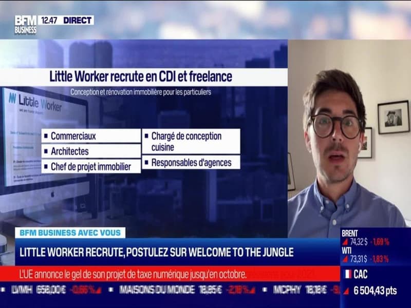 Vous recrutez : Little Worker / Joovence - 12/07