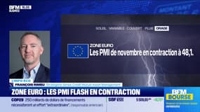 L'éco du monde : Les PMI Compo. de la zone euro en contraction - 22/11