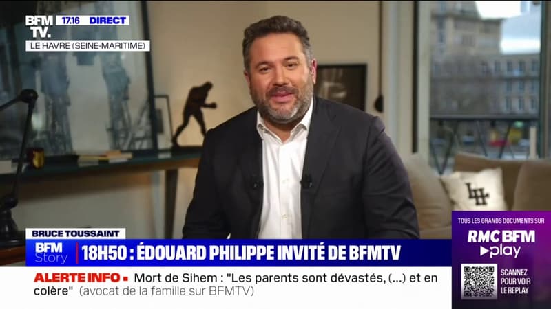 Édouard Philippe sera l'invité exceptionnel de Bruce Toussaint à 18h50 sur BFMTV