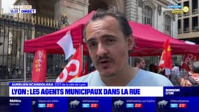 Lyon : les agents municipaux dans la rue