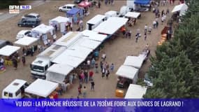 Vu DICI : La franche réussite de la 793è foire aux dindes de Lagrand !