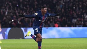 La joie d'Ousmane Dembélé, buteur face à Lille le 16 janvier 2026 au Parc des Princes
