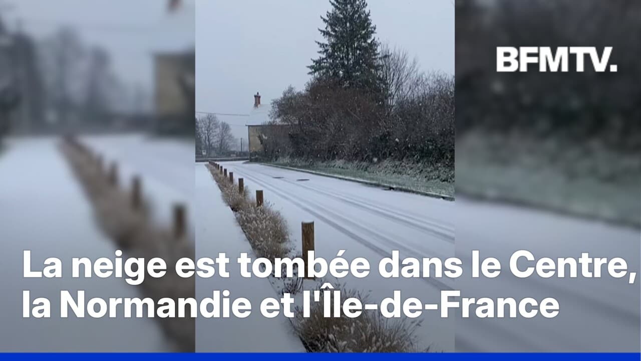 Les premiers flocons de neige sont tombés dans le Centre, en Normandie et en Île-de-France