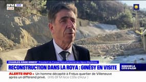 Vallée de la Roya: le président du département en visite pour faire un point sur la reconstruction des routes