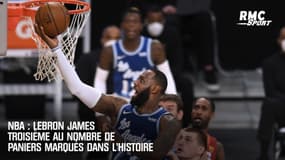NBA : LeBron James troisième au nombre de paniers marqués dans l’histoire