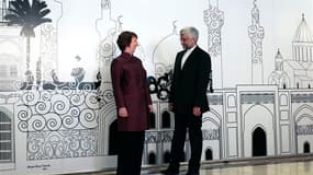 La représentante de la diplomatie européenne Catherine Ashton et le négociateur iranien Saeed Jalili, mercredi à Bagdad. L'Iran et le "groupe des Six" -les cinq pays du Conseil de sécurité de l'Onu (Chine, Etats-Unis, France, Grande-Bretagne et Russie) pl