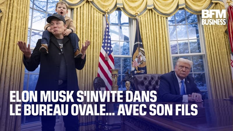 Elon Musk s'invite dans le Bureau ovale... avec son fils