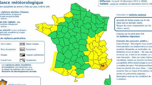 De fortes pluies sont attendues dans la nuit de jeudi à vendredi dans le Var