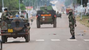 Des soldats français dans les rues de Bangui, le 6 décembre.