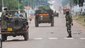 Des soldats français dans les rues de Bangui, le 6 décembre.