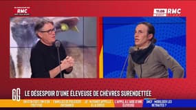 Delphine Serreau, éleveuse de chèvres, face aux GG - 16/02