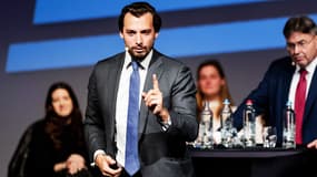 Thierry Baudet, leader du FvD, à Rotterdam, aux Pays-Bas, le 21 mai 2019
