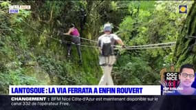 Lantosque: après le passage de la tempête Alex, la via ferrata a enfin rouvert