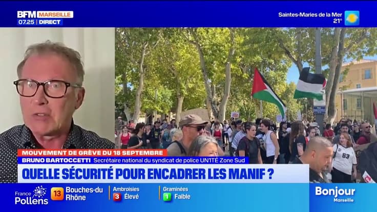 L'invité de Bonjour Marseille est Bruno Bartocetti secrétaire national Un1té zone Sud