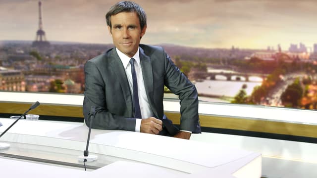 David Pujadas sur le plateau de "20 heures"