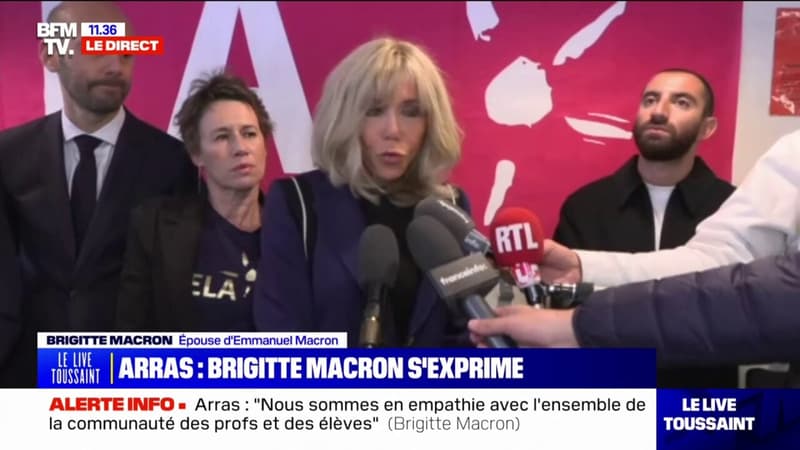 Enseignant tué à Arras: Brigitte Macron partage 