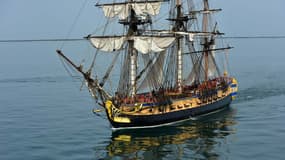 La frégate Hermione doit appareiller pour les Etats-Unis le 17 avril.