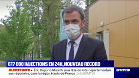 Olivier Véran: "Entre hier 18h, et ce soir 18h, nous avons réalisé en France 617 000 vaccinations, c'est donc un nouveau record"  