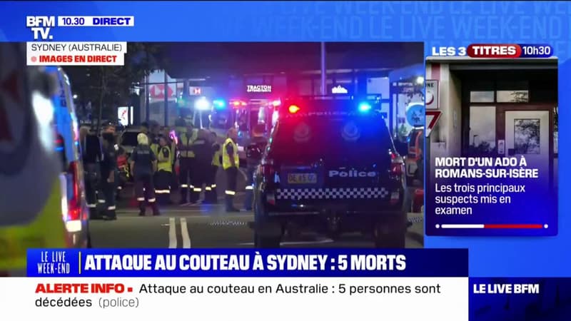 Australie: 5 morts dans une attaque au couteau dans un centre commercial de Sydney, la piste terroriste n'est pas écartée