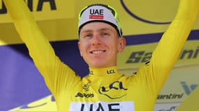 Tadej Pogacar lors de la 2e étape du Tour de France, le 30 juin 2024.