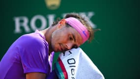 Rafael Nadal contre Rublev en quart de finale à Monte-Carlo en avril 2021